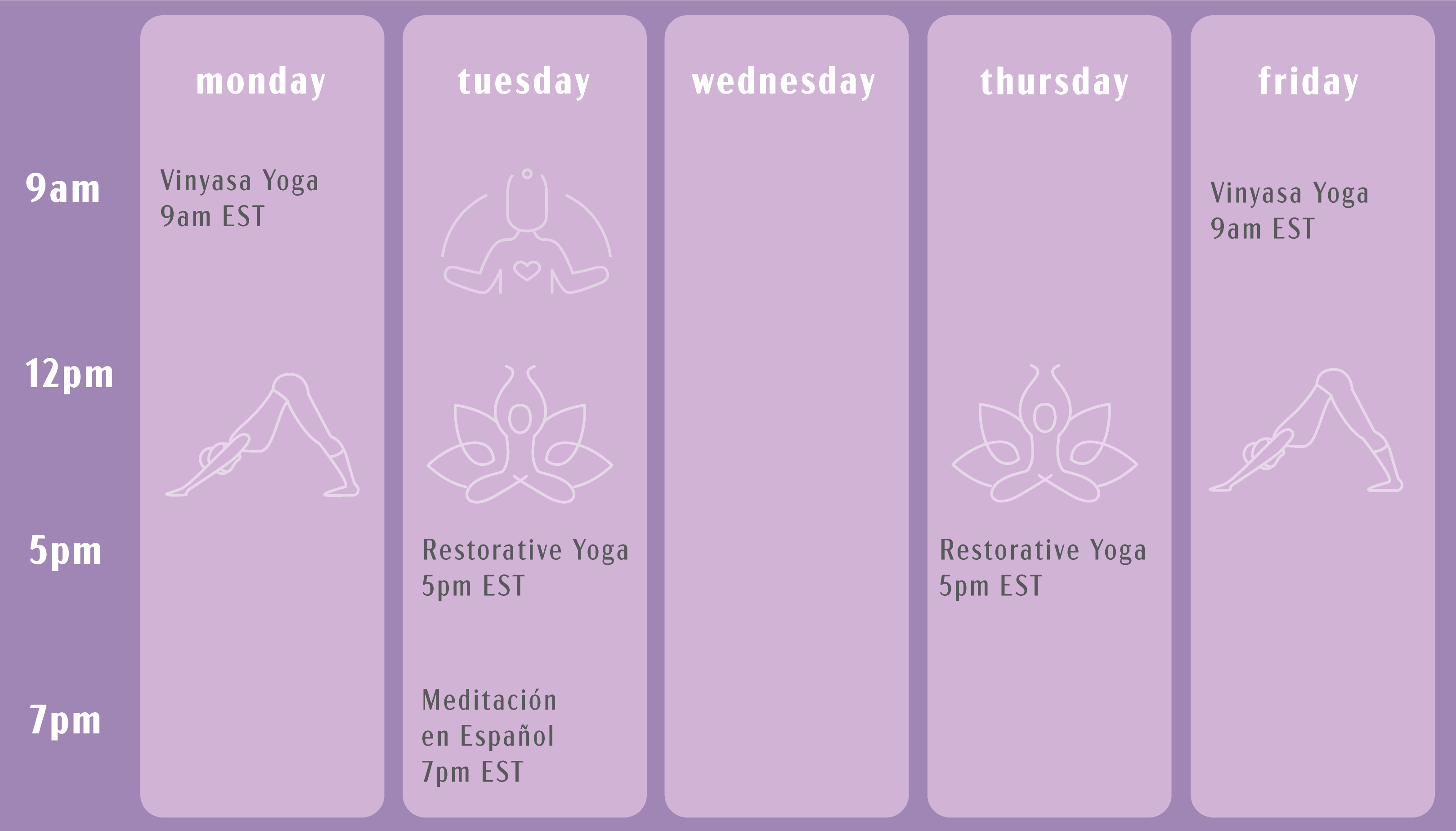 my schedule